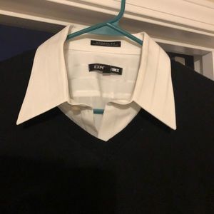 Sweater and shirt combo